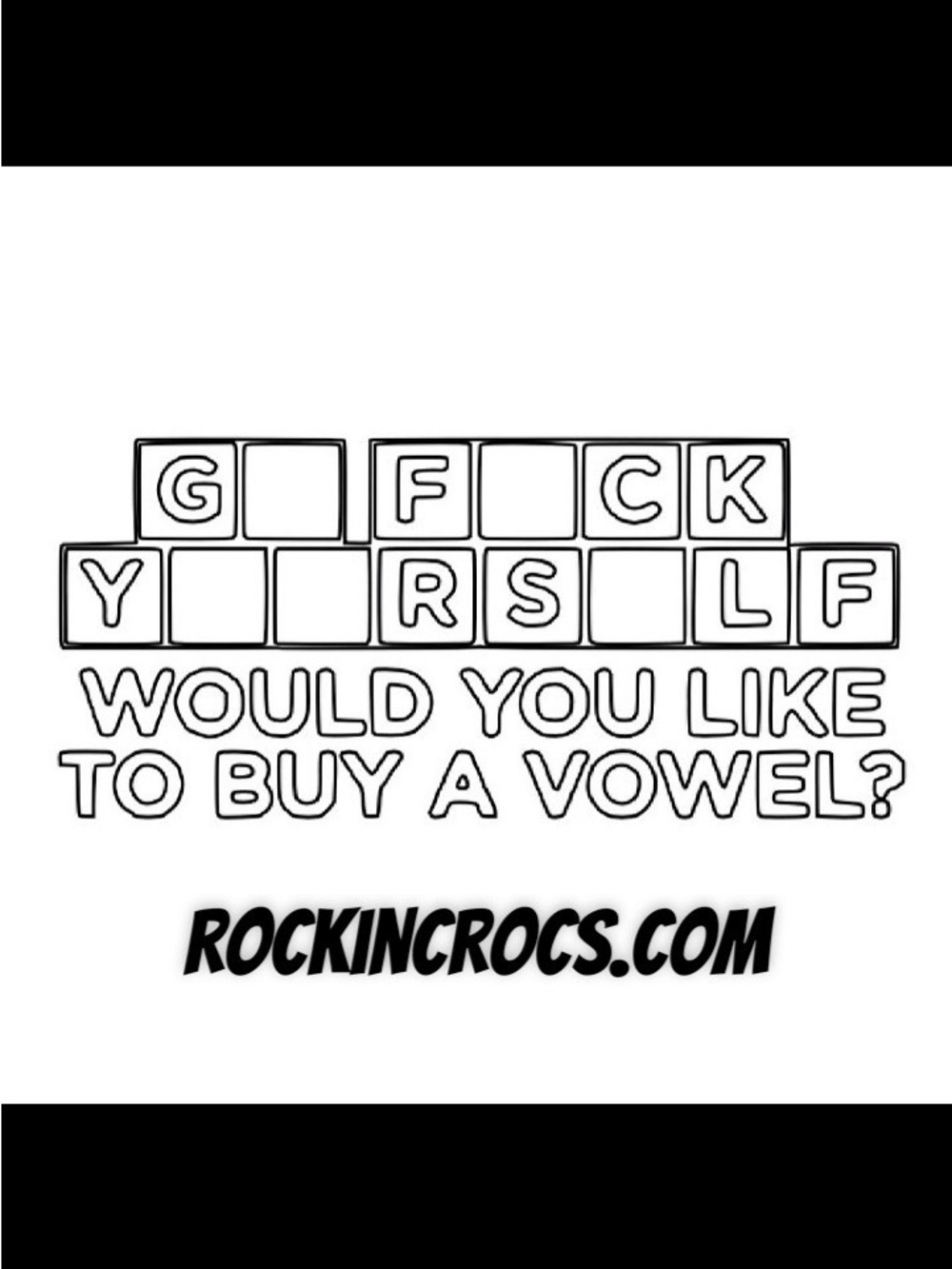 Buy a Vowel Car Decal